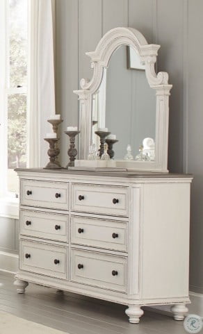 Baylesford Antique White And Brown Gray Dresser From Homelegance Coleman Furniture