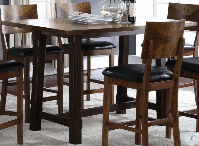 Gillian Two Tone Counter Height Dining Table From New Classic Coleman Furniture
