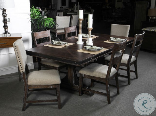 Stonehurst Vintage Walnut Extendable Dining Table From New Classic Coleman Furniture