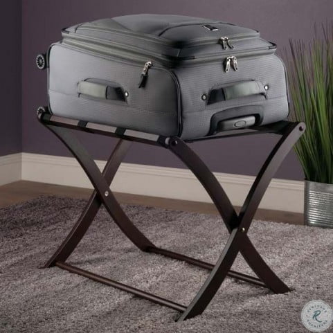 Espresso Winsome Wood Scarlett Luggage Rack