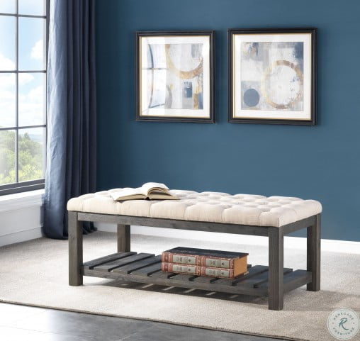 Nantucket Grey Accent Bench From Coast To Coast Coleman Furniture
