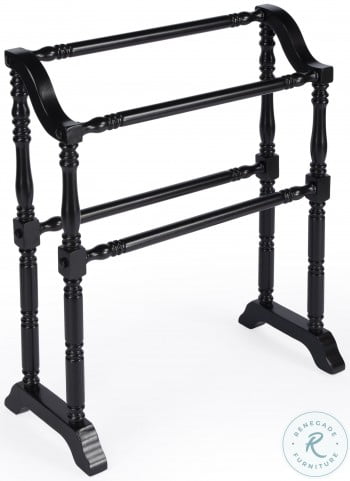 Lillian Black Blanket Rack From Butler | Coleman Furniture