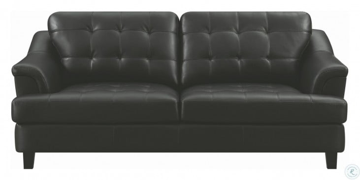 Freeport Black Sofa From Coaster Coleman Furniture