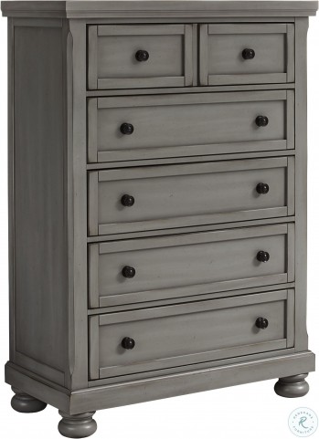 Reflections Antique Pewter Sleigh Storage Bedroom Set from ...