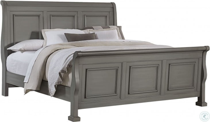 Reflections Antique Pewter Sleigh Bedroom Set from Vaughn ...