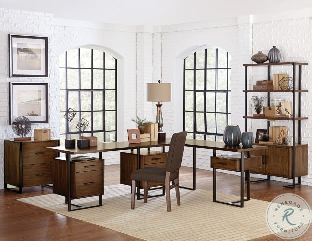 Sedley Dark Cherry Home Office Set From Homelegance Coleman Furniture