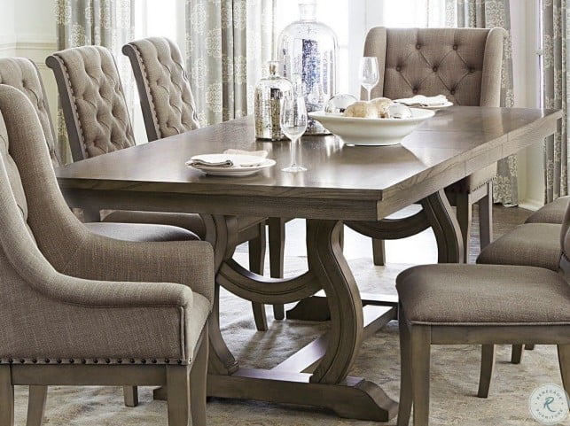 Vermillion Subtle Bisque Extendable Dining Table From Homelegance Coleman Furniture