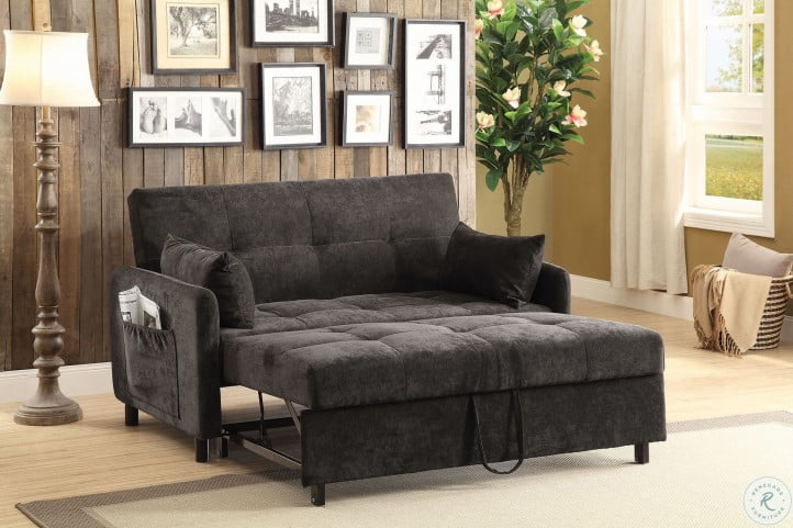 Charcoal Full Sofa Bed From Coaster Coleman Furniture