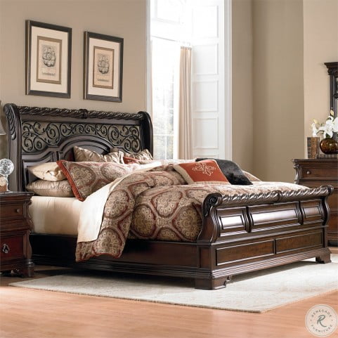 Arbor Place King Sleigh Bed From Liberty 575 Br Ksl Coleman Furniture