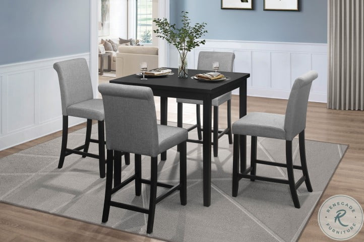 Adina Black Counter Height Dining Room Set From Homelegance Coleman Furniture