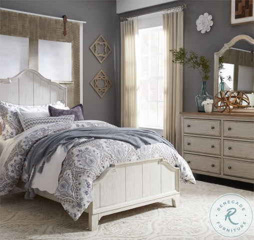 Farmhouse Reimagined Antique White Youth Panel Bedroom Set From Liberty Coleman Furniture