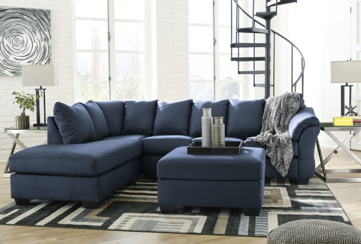 Darcy Blue Laf Sectional From Ashley Coleman Furniture