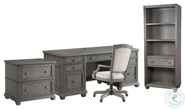 Sloane Gray Wash Executive Home Office Set From Riverside Furniture Coleman Furniture