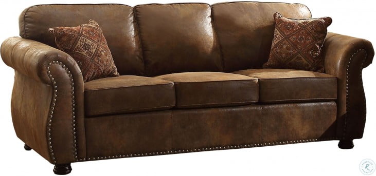 Corvallis Brown Sofa from Homelegance (8405BJ-3) | Coleman ...