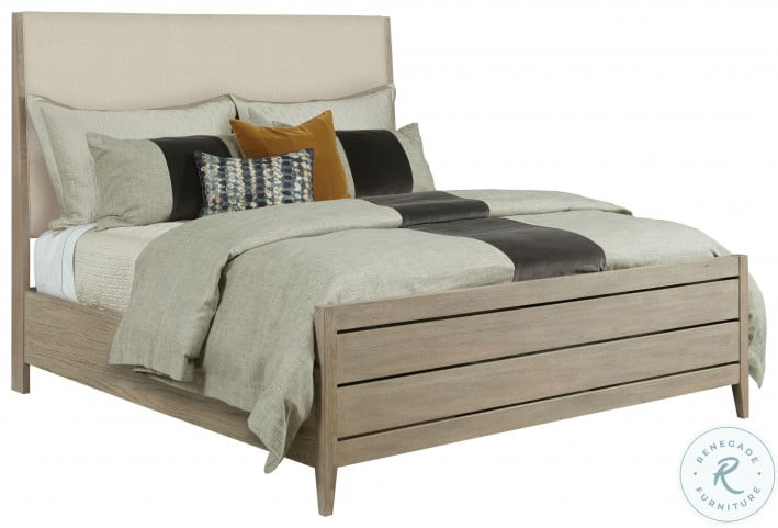 Symmetry Sand Incline Queen Upholstered Panel Bed With High Footboard From Kincaid Furniture Coleman Furniture