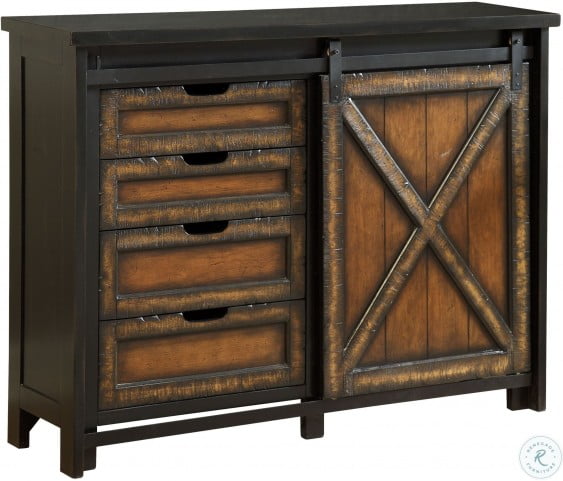 Barnhill Black 1 Sliding Door Media Cabinet From Coast To Coast Coleman Furniture