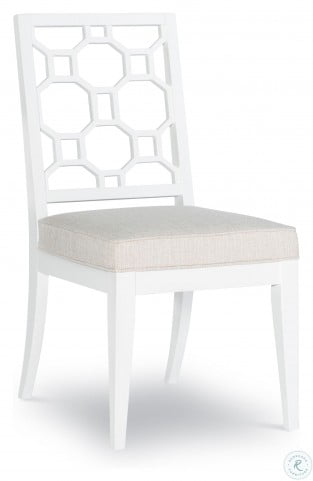 Chelsea White Lattice Back Side Chair Set Of 2 By Rachael Ray From Rachael Ray Home Coleman Furniture
