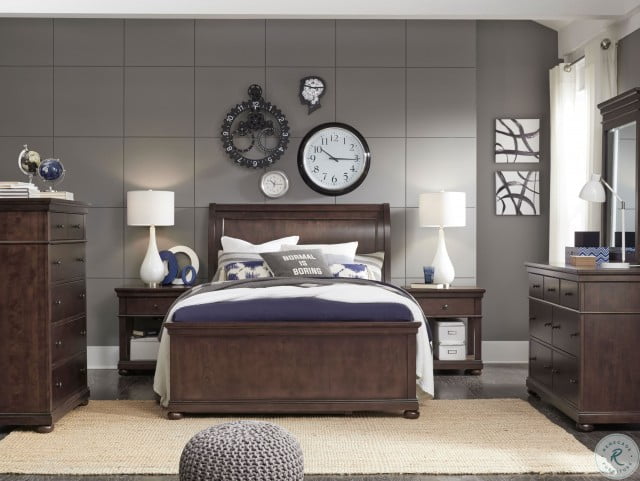 Canterbury Warm Cherry Open Nightstand From Legacy Kids Coleman Furniture