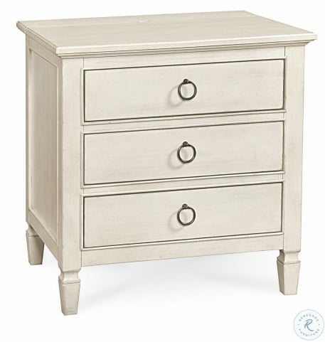 Summer Hill White 3 Drawer Nightstand From Universal 987350 Coleman Furniture