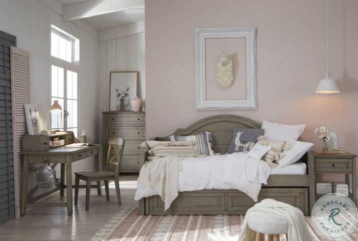 Farm House Old Crate Brown Twin Daybed 