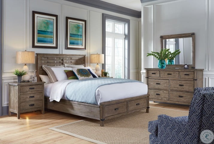 Foundry Queen Panel Storage Bed From Kincaid Furniture Coleman Furniture