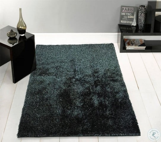 Fuzzy Shaggy Black Ash Large Area Rug From Amazing Rugs Coleman Furniture