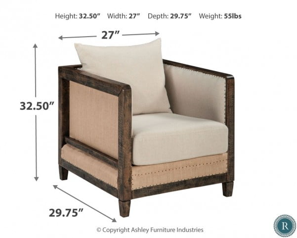 Copeland Linen Accent Chair From Ashley Coleman Furniture