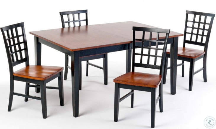 Arlington Black And Java Extendable Dining Table From Intercon Coleman Furniture