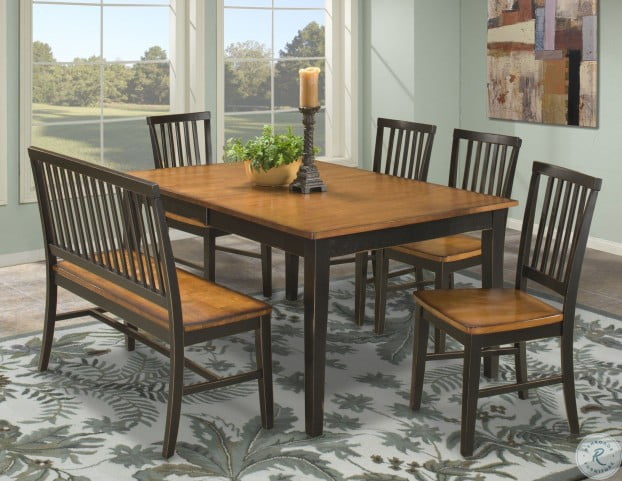 Arlington Black And Java Extendable Dining Table From Intercon Coleman Furniture