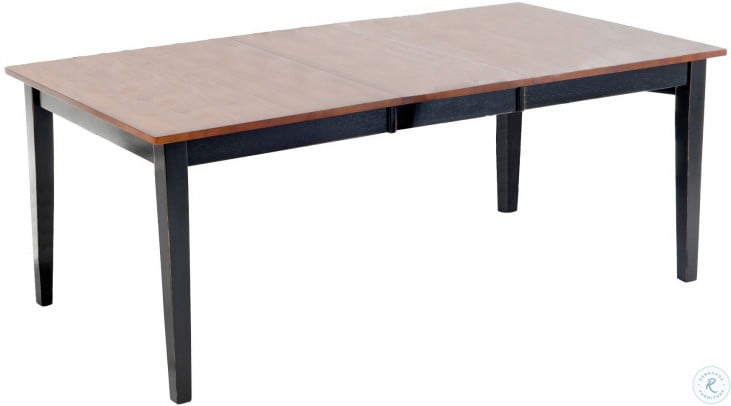 Arlington Black And Java Extendable Dining Table From Intercon Coleman Furniture