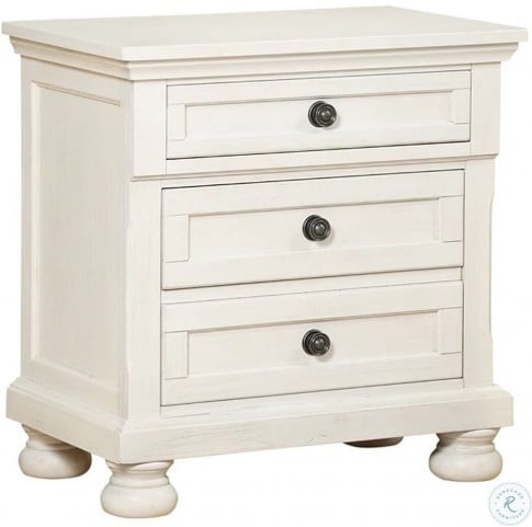 Stella Whites Nightstand With Usb And Hidden Drawer From Avalon Furniture Coleman Furniture