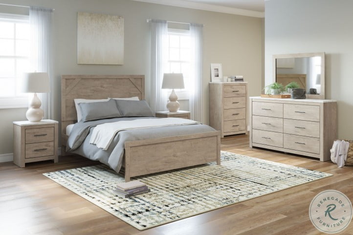 images Light Brown Bedroom Furniture senniberg light brown and white panel bedroom set