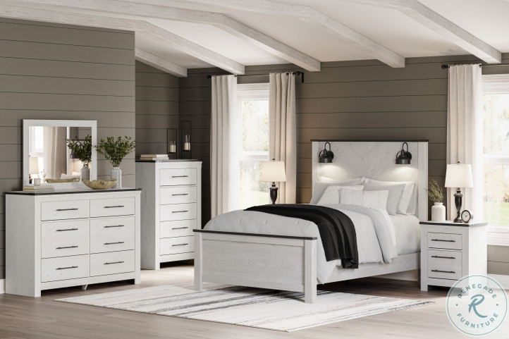 Schoenberg White Panel Bedroom Set from Ashley Furniture | Coleman Furniture