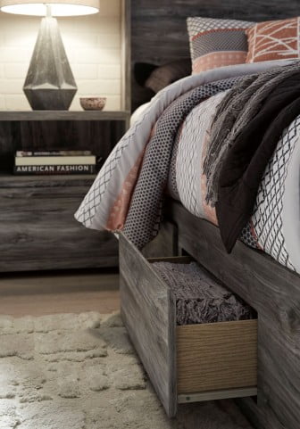 Baystorm Gray Queen Panel Double Underbed Storage Bed From Ashley Coleman Furniture