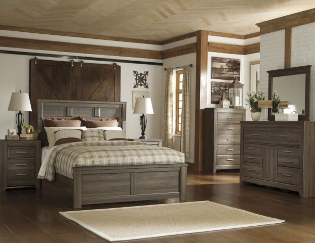 Juararo Dark Brown Panel Bedroom Set From Ashley B251 57 54 98 Coleman Furniture