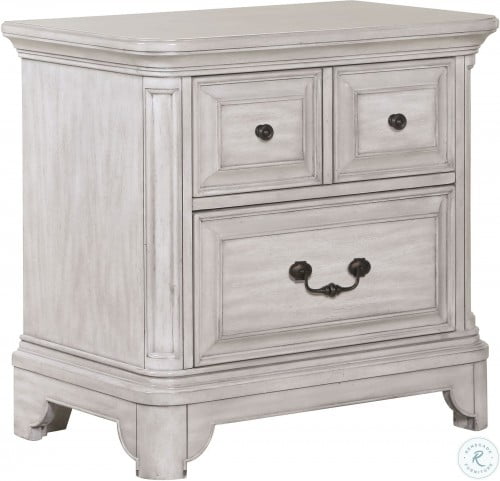 Windsor Lane Weathered White Drawer Nightstand from ...