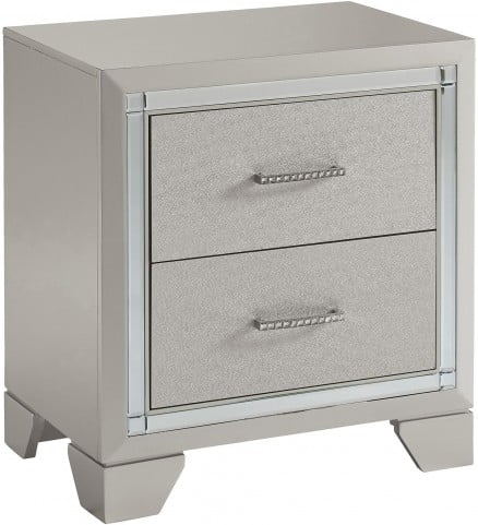 Lonnix Silver 2 Drawer Nightstand From Ashley Coleman Furniture