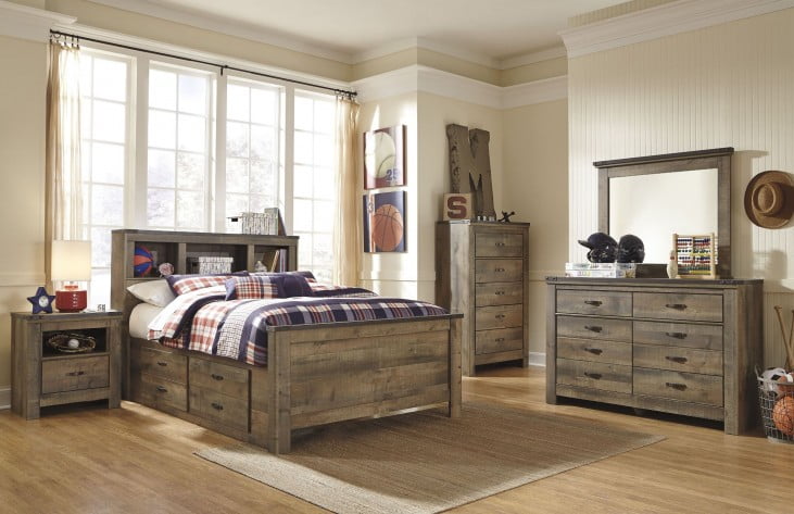 ashley kaslyn bookcase bed