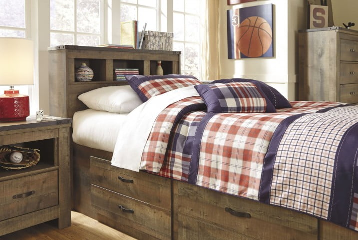 trinell bookcase bed
