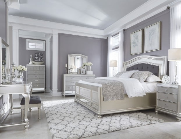 Coralayne Silver Bedroom Set from Ashley (B650-157-54-96 ...
