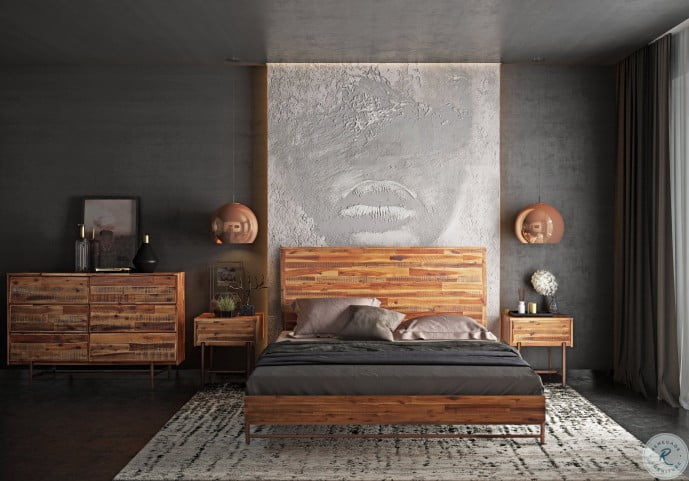 Bushwick Wooden Platform Bedroom Set From Tov Furniture Coleman Furniture
