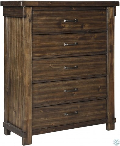 Lakeleigh Dark Brown Panel Bedroom Set from Ashley ...