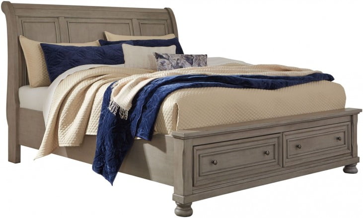 Lettner Light Gray King Sleigh Bed From Ashley Coleman Furniture