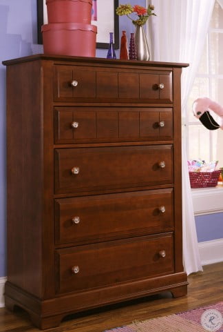 The Cottage Collection Cherry 5 Drawer Chest From Vaughn Bassett