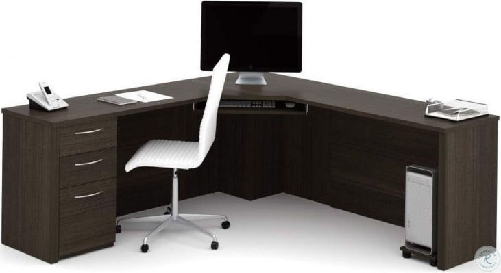 Embassy Dark Chocolate Corner Desk From Bestar Coleman Furniture