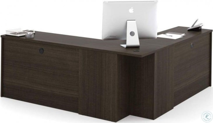 Embassy Dark Chocolate Corner Desk From Bestar Coleman Furniture