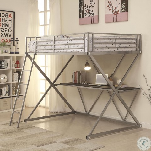 full workstation loft bed