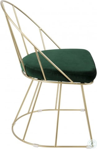 Canary Gold And Green Velvet Dining Chair Set Of 2 From Lumisource Coleman Furniture