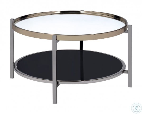 Monaco Gold And Slate Round Coffee Table From Picket House Furnishings Coleman Furniture