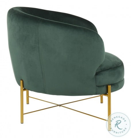 Chloe Emerald Green Velvet Accent Chair from Lumisource ...